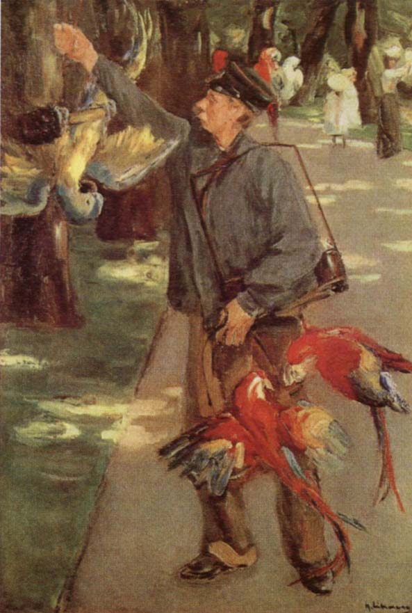 Max Liebermann Man with Parrots